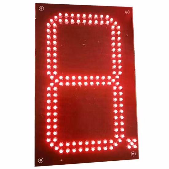 Outdoor Petrol Station Price Board 8inch 10inch 12inch 16inch 20inch 24inch Gas Station Petrol Price LED Display Sign